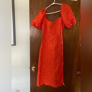 Banana republic orange dress